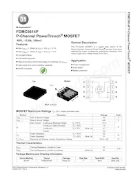 FDMC5614P Datasheet Cover