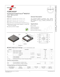 FDMC6688P Datasheet Pagina 2