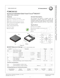 FDMC86183 Datasheet Page 2
