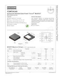 FDMC86340 Datasheet Page 2