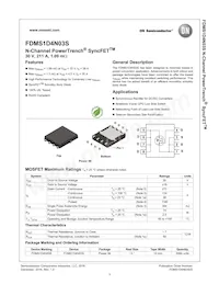 FDMS1D4N03S Datasheet Page 2