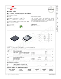 FDMS3500 Datasheet Pagina 2