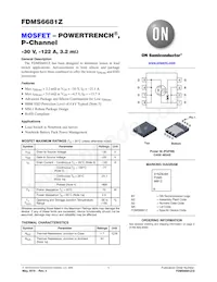 FDMS6681Z Datasheet Cover
