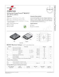 FDMS7650 Datasheet Page 2