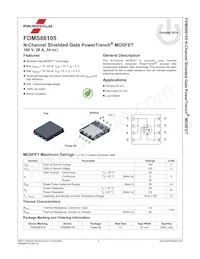 FDMS86105 Datasheet Page 2