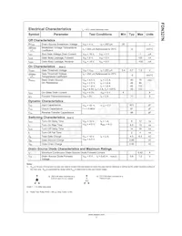 FDN327N Datasheet Page 2