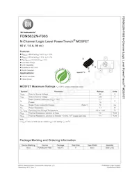 FDN5632N-F085 Datasheet Cover