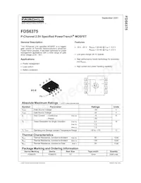 FDS6375 Datasheet Page 2
