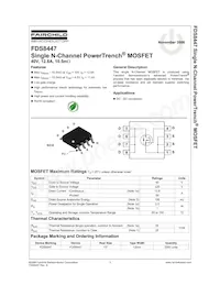 FDS8447 Datasheet Page 2