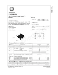 FDS9435A Datasheet Cover