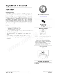 FDV303N Datasheet Cover