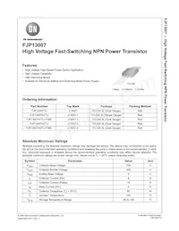 FJP13007H2TU-F080 Datenblatt Cover