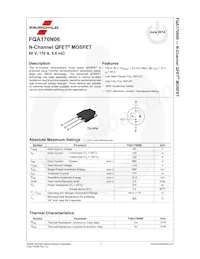 FQA170N06 Datasheet Pagina 2