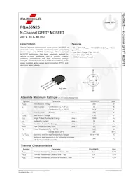 FQA55N25 Datasheet Page 2