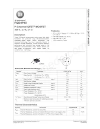 FQD4P40TM Datasheet Cover