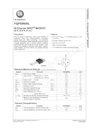 FQP50N06L Datasheet Cover