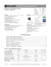 GA10JT12-263 Datasheet Cover
