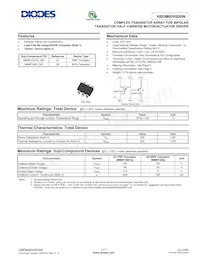 HBDM60V600W-7 Datasheet Cover