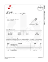 KSP2222ATF Datasheet Pagina 2