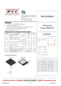 MCAC80N06Y-TP Datenblatt Cover