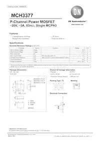 MCH3377-TL-W Datasheet Cover