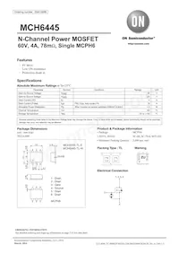 MCH6445-TL-W Datasheet Cover