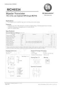 MCH6534-TL-E Datasheet Cover