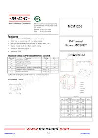 MCM1206-TP數據表 封面