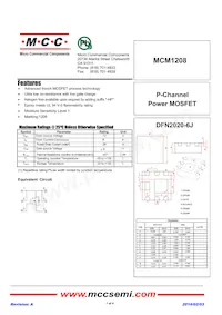 MCM1208-TP數據表 封面