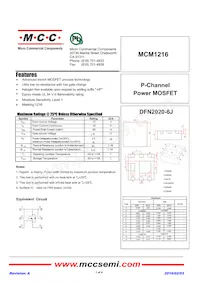 MCM1216-TP Datasheet Copertura