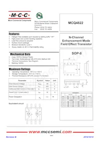 MCQ4822-TP Datasheet Cover