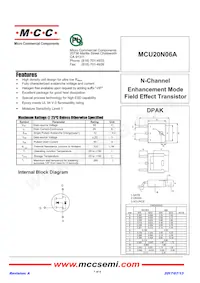 MCU20N06A-TP數據表 封面