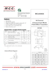 MCU80N06-TP Datasheet Copertura