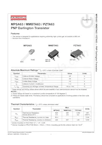 MMBTA63 Datasheet Page 2