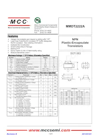 MMDT2222V-TP數據表 封面