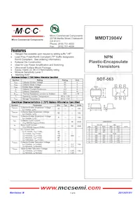 MMDT3904V-TP Datenblatt Cover