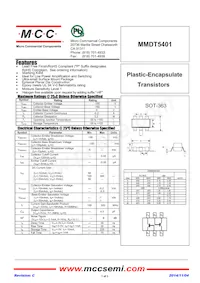 MMDT5401-TP Datasheet Cover