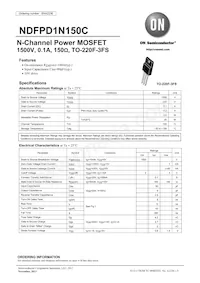 NDFPD1N150CG數據表 封面