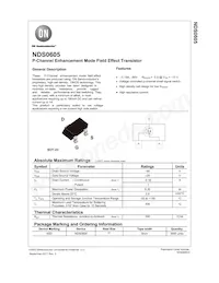 NDS0605 Datasheet Cover