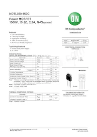 NDTL03N150CG數據表 封面