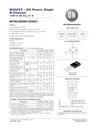 NTHL080N120SC1 Datasheet Cover