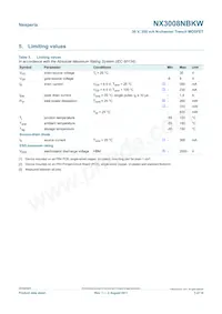 NX3008NBKW Datasheet Page 3
