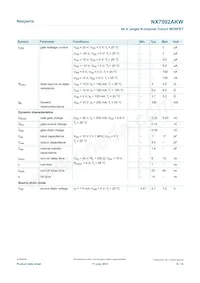 NX7002AKW Datasheet Page 6