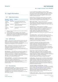 NX7002AKW Datasheet Pagina 12