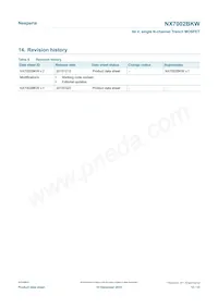 NX7002BKWX Datasheet Page 12