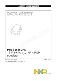 PBSS2515VPN Datasheet Page 2