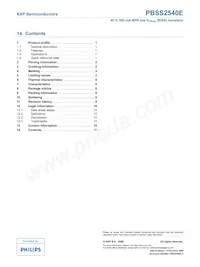 PBSS2540E Datasheet Pagina 12