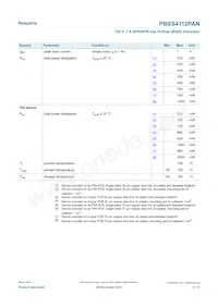 PBSS4112PAN Datasheet Page 3