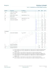 PBSS4112PANP Datasheet Page 3