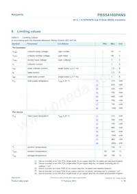 PBSS4160PANSX Datasheet Page 3